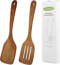 Wooden Spatula for Cooking 12 Inches Wood Spatula Slotted Turner Cooking by Thimmamma