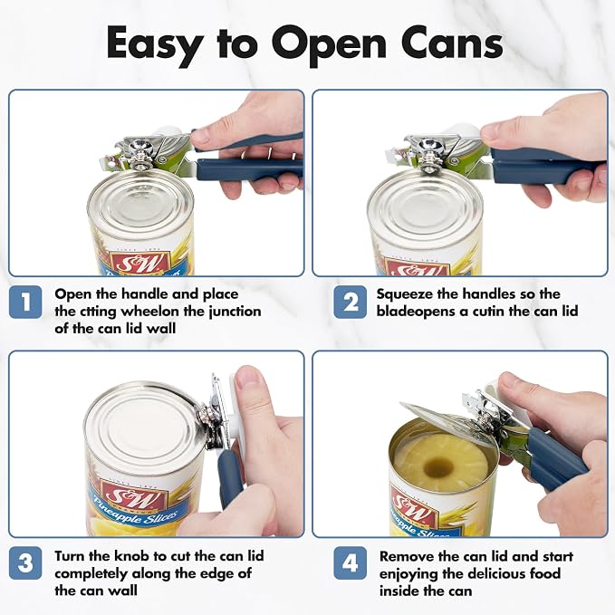Can Opener Manual, COKORA Can Openers Hand Held - Image 3
