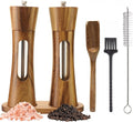 2 Pack Wooden Salt and Pepper Grinder Set — 8 Inch Refillable Salt and Pepper by Unknown