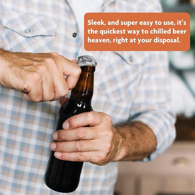 LEIFENY Beer Bottle Opener for Home and Bar Bartender, Easy Pop Cap, Heavy-duty - Image 4