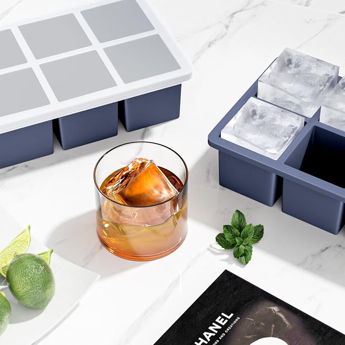 Large Ice Cube Tray for Whiskey: FDDBI Silicone Ice Cube Trays - Image 6