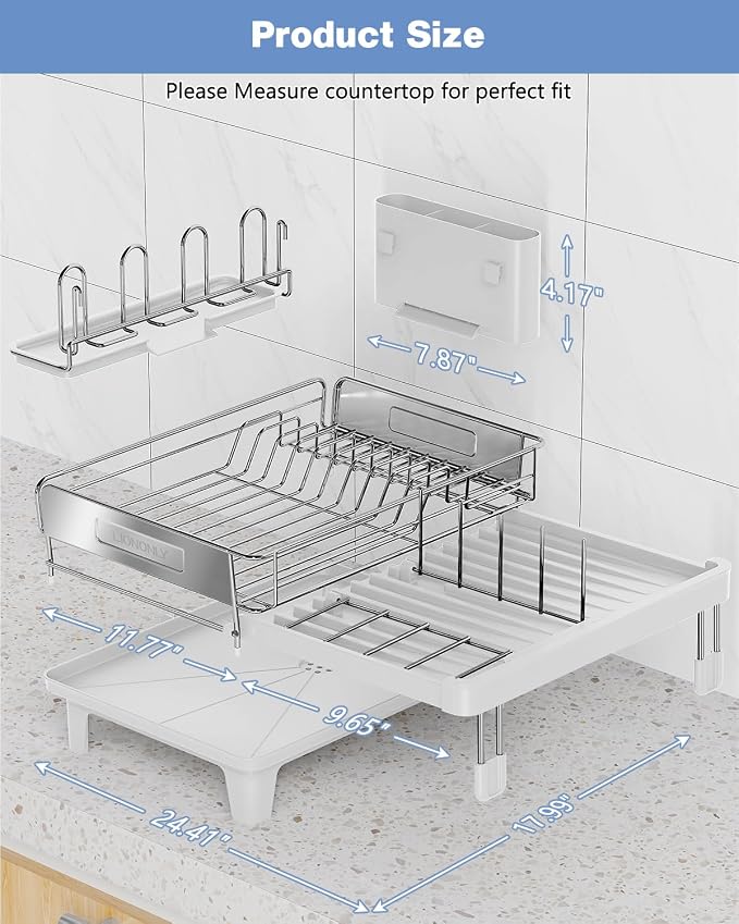 Expandable Dish Drying Rack, Dish Racks - Image 7