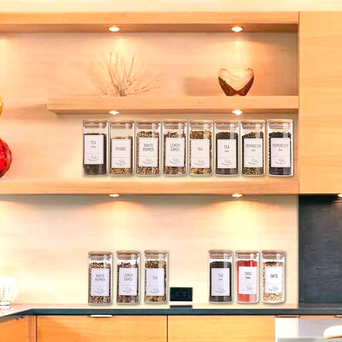 Churboro 24 Glass Spice Jars - Image 7