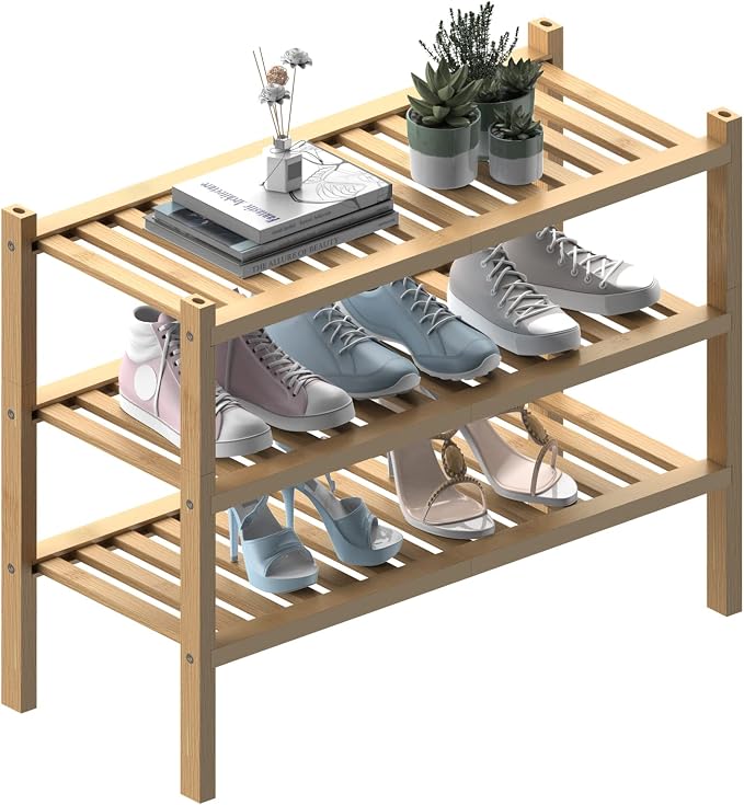 ROMGUAR CRAFT (Thick Bamboo Shoe Rack by ROMGUAR+CRAFT