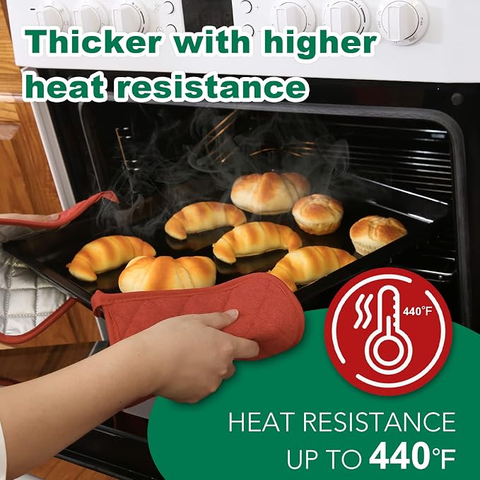 Joyhalo 6 Pack Pot Holders for Kitchen, Cotton Oven Holder - Image 4