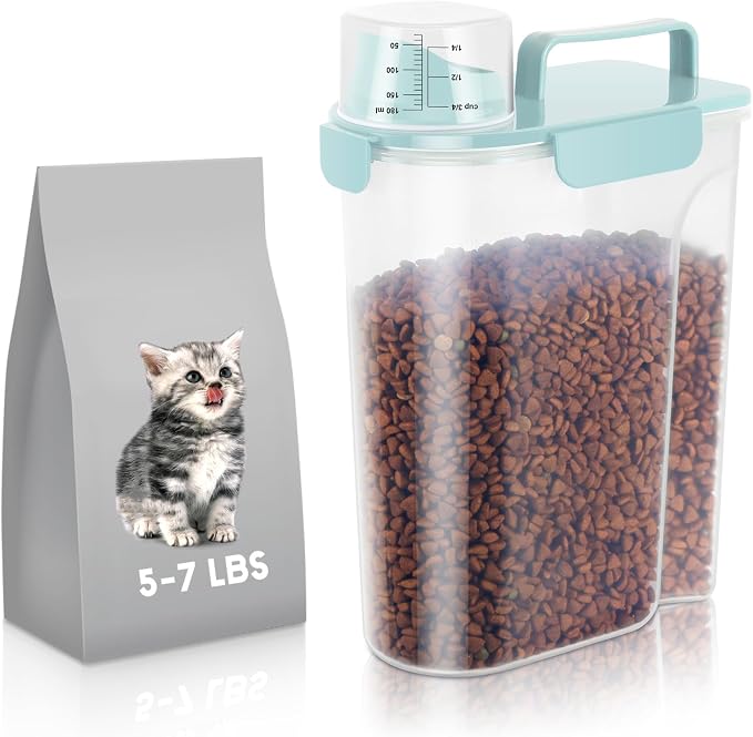 5-7Lbs Airtight Cat Dog Food Storage Container Portable - Image 8