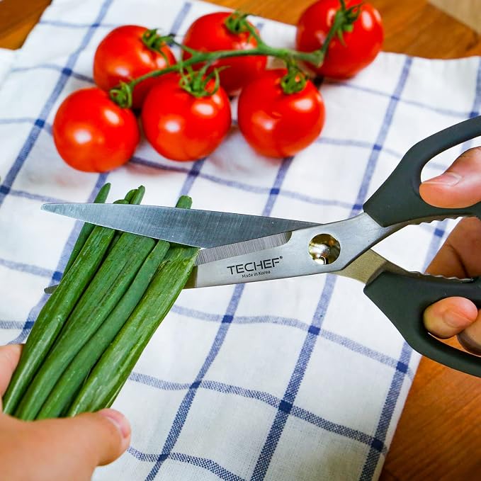 TECHEF Kitchen Shears, All Purpose Scissors, Dishwasher Safe, Heavy Duty Meat - Image 6