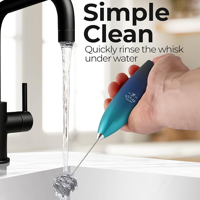 Zulay Kitchen Patented Tornado Triple Whisk Milk Frother - Image 9