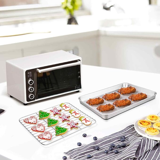 TeamFar 9'' x 7'' x 1'' Toaster Oven Pan - Image 4