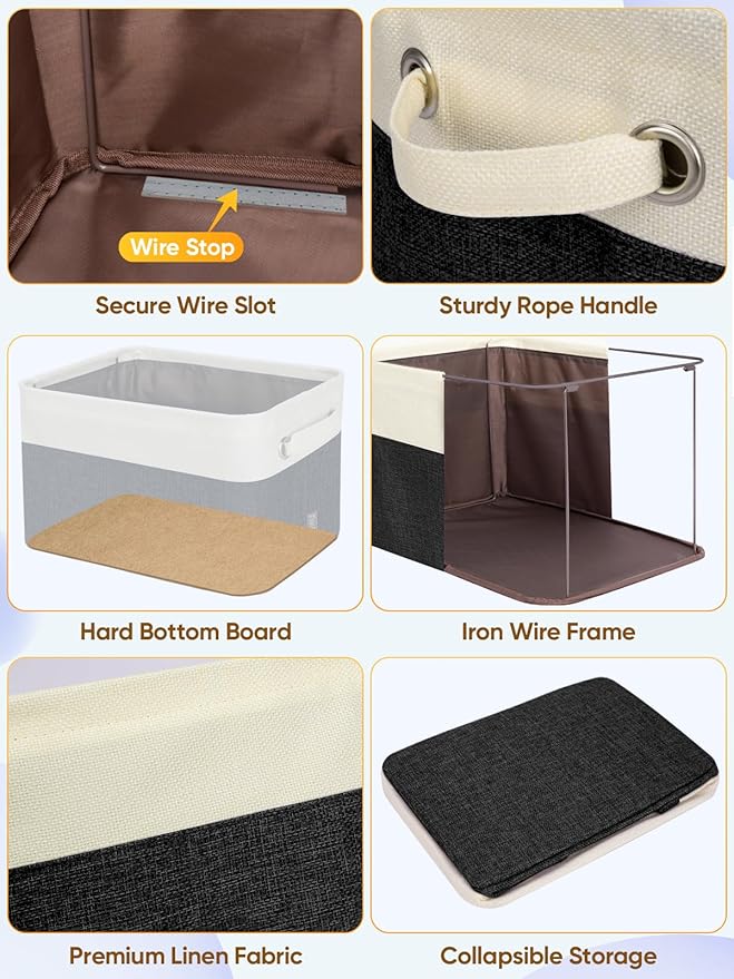 BALEINE 1 Pack Fabric Closet Storage Bins - Image 6
