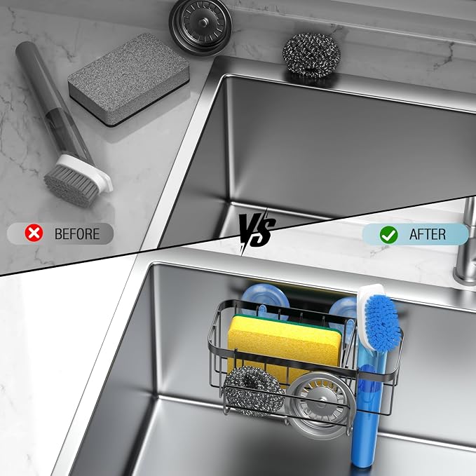 3-in-1 Kitchen Sink Caddy Organizer - Image 9