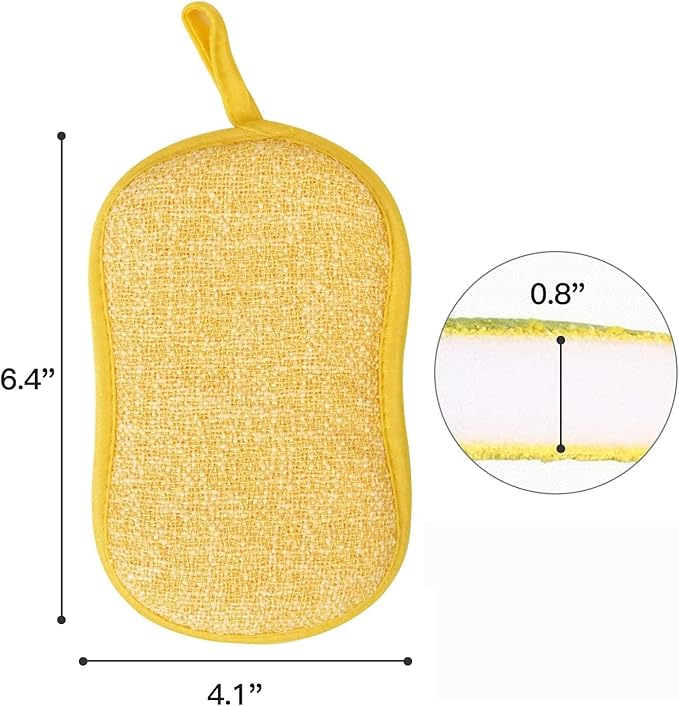 Multipurpose Kitchen Scrub Sponges, Heavy Duty Cleaning Non-Scratch Scrub Sponge - Image 6