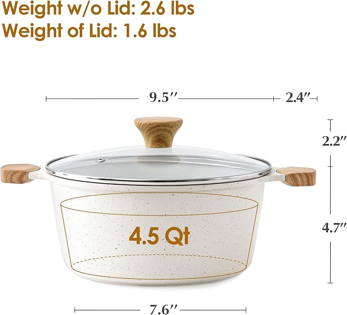 SENSARTE Ceramic Nonstick Stock Pot - Image 2