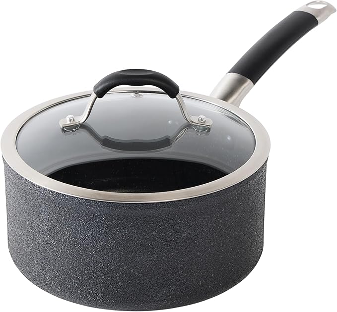 T-Fal Stone Force Platinum Non Stick Saucepan w/Lid 3 Quart, Oven Broiler Safe by T-falbrand