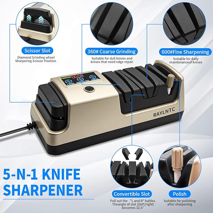 Professional 5-in-1 Electric Knife Sharpener - Image 2