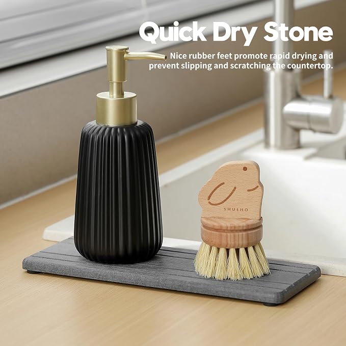 Razborci 2PCS Diatomite Quick Stone Drying Tray Mat - Image 3