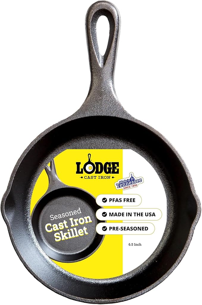 Lodge Seasoned Cast Iron Skillet 6.5 Inches by Lodge