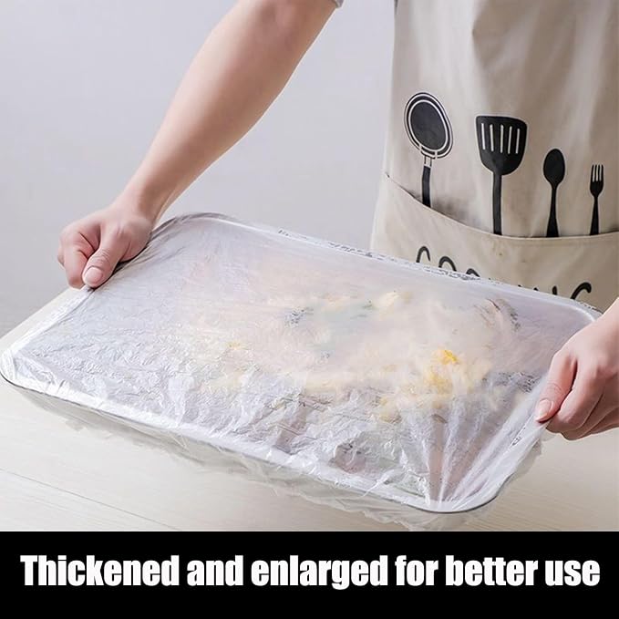 50 Pcs Extra Large Bowl Covers Fits Bowls Up to 17" Stretch Reusable Plate - Image 4