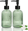 14 Oz Black Pump Glass Soap Dispenser, by Guokanfly