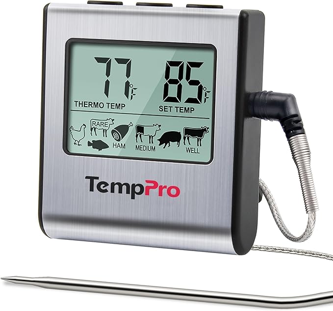 TempPro TP16 Large LCD Digital Cooking Food Meat Thermometer by TempPro