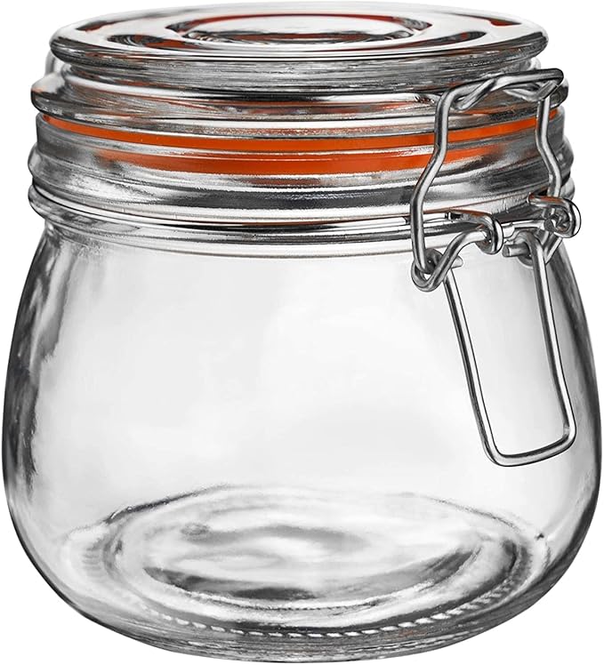 Hovico 25 oz Glass Jars With Airtight Lids And Leak Proof Rubber Gasket by Hovico