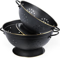 Metal Colander Set of 2, Strainer Basket by Unknown