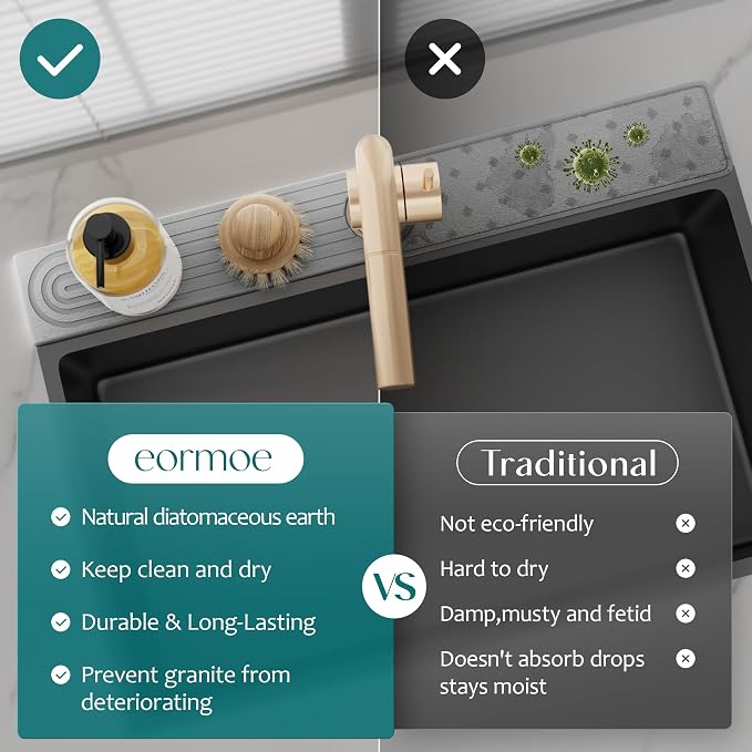 eormoe Faucet Mat for Kitchen Sink - Image 6