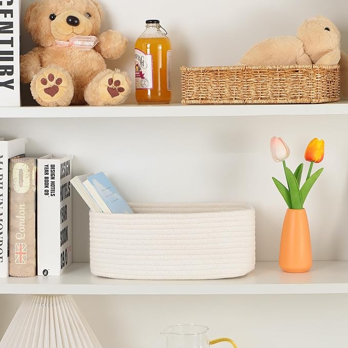 MiniArk Small Storage Baskets for Organizing | Closet Organizer Bins | Shelf - Image 6