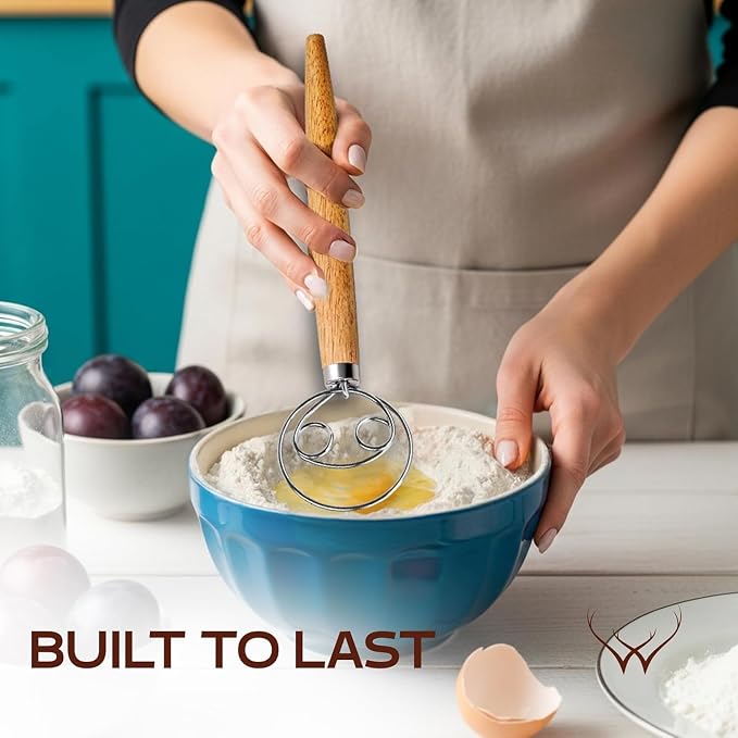 WOODLANDS USA Danish Dough Whisk - Image 3