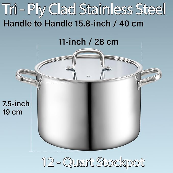 Cook N Home Stainless Steel Stockpot - Image 8