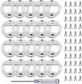 Bottle Opener Insert - 20 Sets Stainless Steel Inserts Kit with Screws