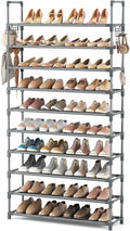 VTRIN 10 Tiers Shoe Rack Tall Large Capacity Wide Shoe Organizer Sturdy Shoe by VTRIN
