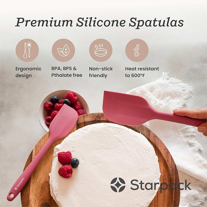 Starpack 'Scrape & Stir' Silicone Spatula Set - Image 2