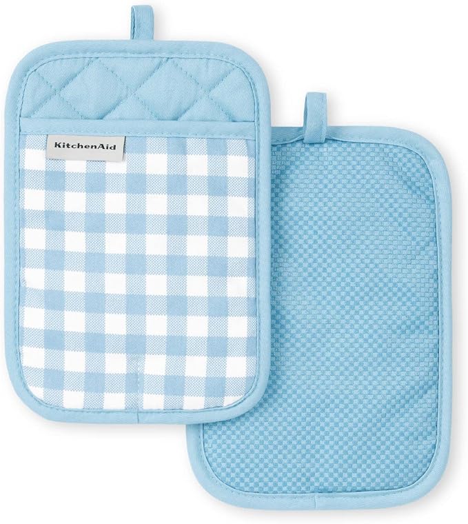 KitchenAid Gingham Pot Holder 2-Pack Set by KitchenAid
