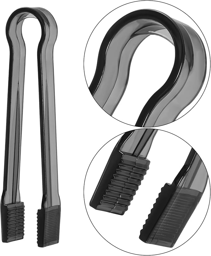 10 Pcs Plastic Buffet Serving Tongs, 6.3 Inches - Image 3