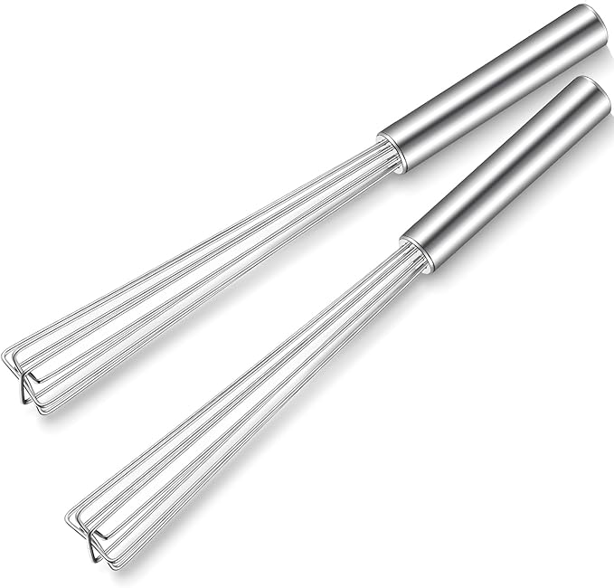 Baderke 2 Pack Espresso Whisk Tool 10.6" Long Handle Mini Whisk by Baderke