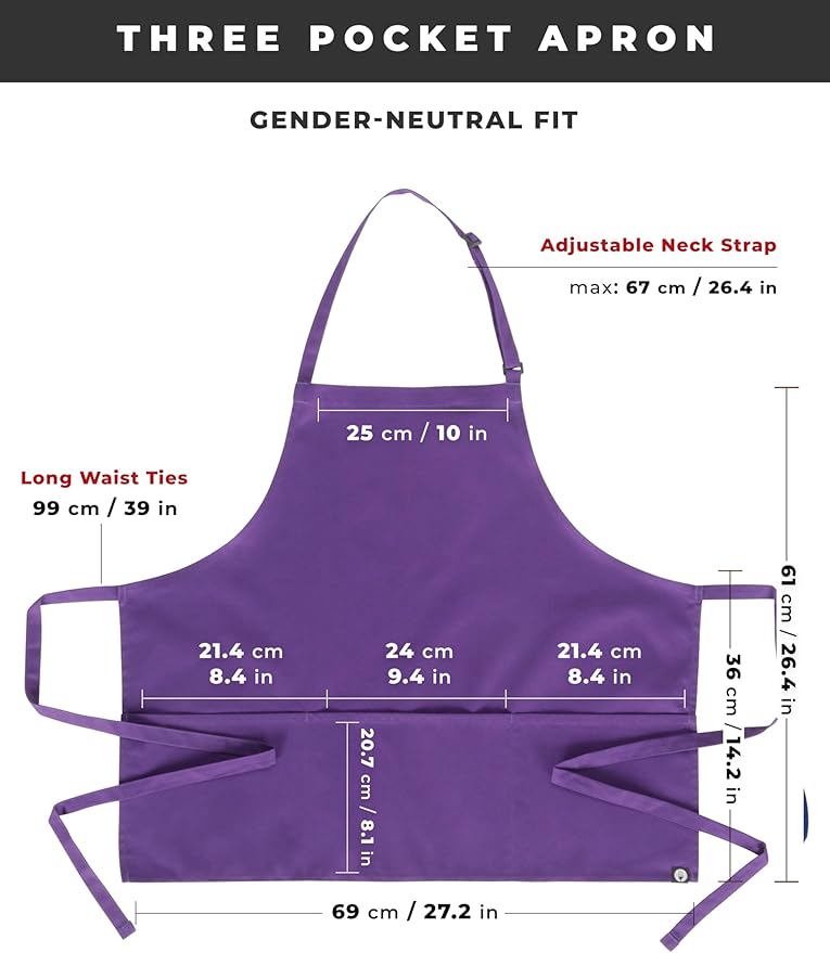 Chef Works Unisex Three Pocket Apron - Image 7
