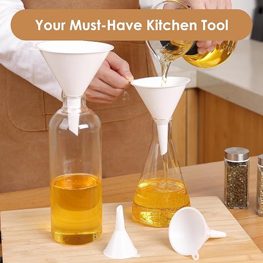 4 PCS Plastic Kitchen Funnel Set - Image 4