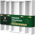 ROYAL CRAFT WOOD Luxury Bamboo Kitchen Drawer Organizer by RoyalCraftWood