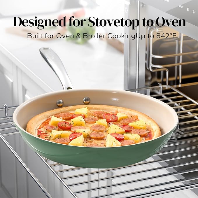 Redchef Nonstick Frying Pan Skillet, Ceramic Non-Stick Saute Pans, 9.5 inch - Image 9