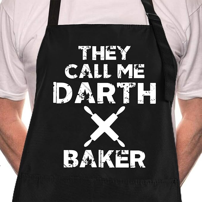 Rosoz Funny BBQ Black Chef Aprons by Rosoz