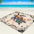 WIWIGO Beach Blanket Waterproof Sandproof Beach Mat 79" X 83"/10'x9'for 2-8 by WIWIGO