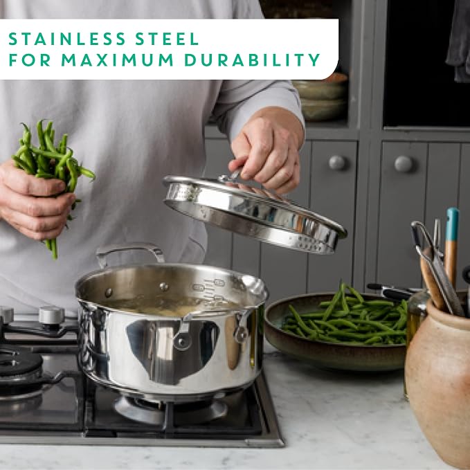 T-Fal x Jamie Oliver Nonstick Coated Stainless Steel Pan 11-Inch, Induction - Image 6