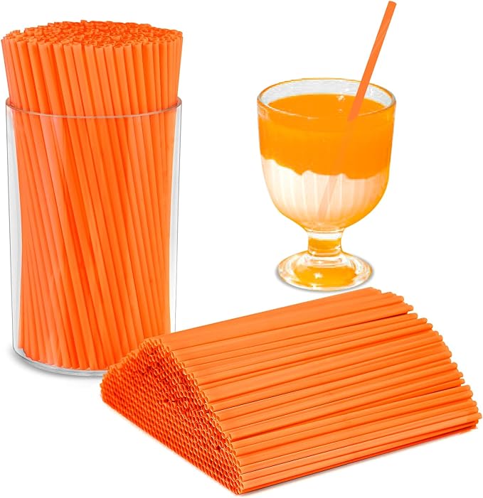 500 Pcs Neon Orange Coffee Stir Sticks Set Acrylic Stir Stick Holder Heather by DLUGOPIS