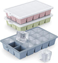 Silicone Ice Cube Tray 3 Pack by Vethwal