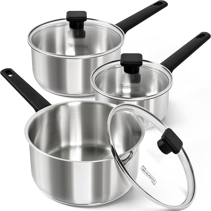 MICHELANGELO Stainless Steel Sauce Pan by Michelangelo