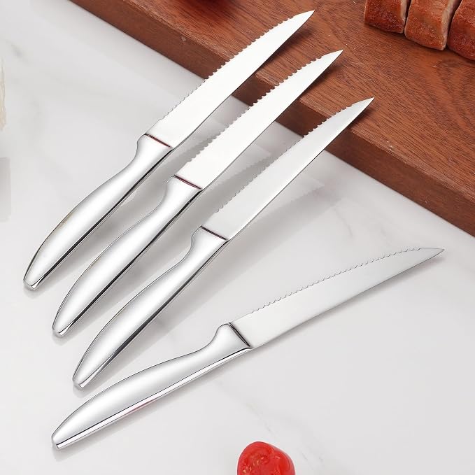 SuperCook Steak Knives Set of 12, Stainless Steel, High End, Dishwasher Safe - Image 6