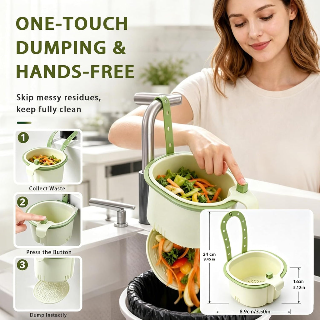 Multifunctional Hanging Sink Drain Basket for Kitchen