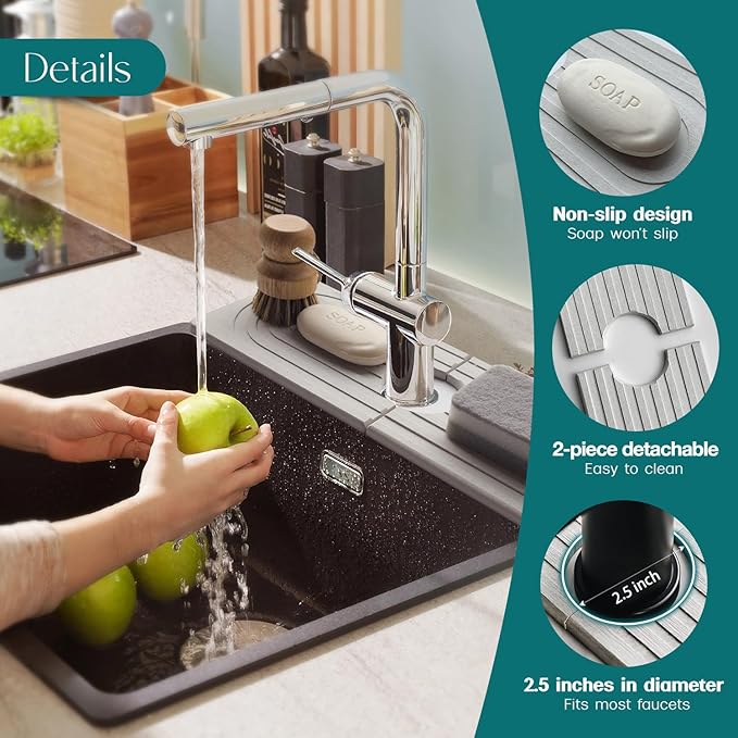 eormoe Faucet Mat for Kitchen Sink - Image 8