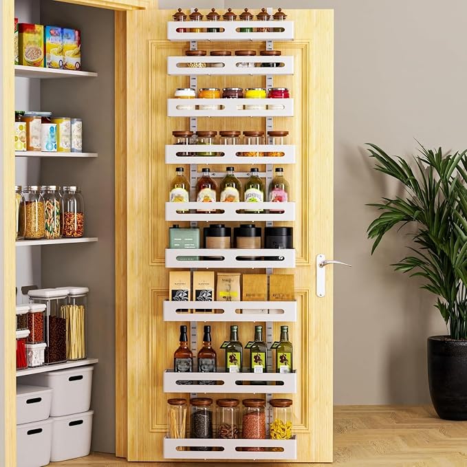Moforoco White 9-Tier Over The Door Pantry Organizer, Pantry Organization And by MOFOROCO
